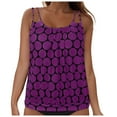 thumbnail image 3 of COMVALUE Women 2026 Tankini Swim Top Only - Tummy Control Swimsuit Bathing Suit Top (Purple, XL), 3 of 8