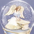 thumbnail image 2 of Remembrance Porcelain Musical Glitter Globe with Angel and Swarovski Crystals by The Bradford Exchange, 2 of 4