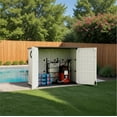 thumbnail image 6 of Homall 26 Cu.ft Resin Outdoor Storage Shed - Waterproof, Lockable & Sturdy Floor for Patio/Garden, White, 6 of 8