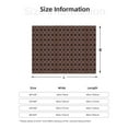 thumbnail image 5 of Yiaed Brown Gold Grid Print Blanket Throw Blanket Soft Cozy Flannel Blanket for Home Bed Sofa Couch Chair-50"x40", 5 of 6