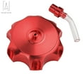 thumbnail image 2 of Gustavedesign Motorcycle CNC Aluminum Alloy Fuel Gas Tank Cap Vent Cover with Air Tube Breather Pipe For Honda ATV Motor Bike, Red, 2 of 10