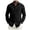 Black, variant on Mens Polo Breathable Blend Button Down Lightweight Long Sleeve Beach Tops,Black,L