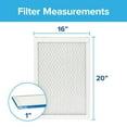 thumbnail image 4 of Filtrete 16x20x1 AC Furnace Air Filter, MERV 13, MPR 1900, Premium Allergen, Bacteria&Virus Filter, 3-Month Pleated 1-Inch Electrostatic Air Cleaning Filter, 2-Pack (Actual Size 15.719x19.719x0.78 in), 4 of 4