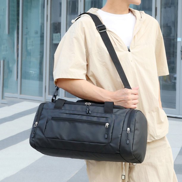 Bolsa De Ejercicios Bolso de fitness para hombre con asa de transporte con compartimento para zapatos y bolso de viaje con bolsillo húmedo