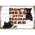 thumbnail image 2 of Marmont Hill "Mama Bear" Painting Print on White Wood, 2 of 5