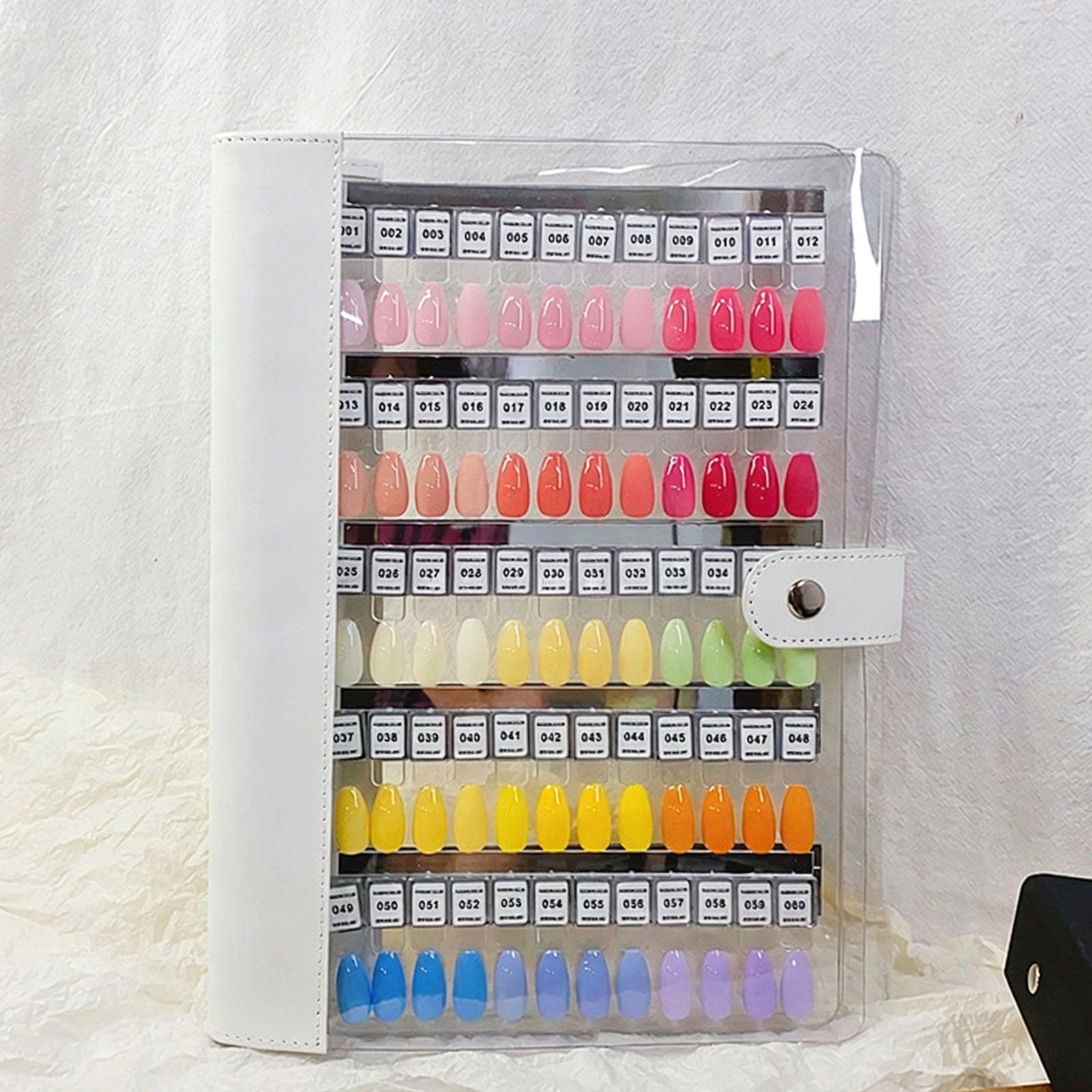 Organized Nails Swatches Book Systems for Professional and Enthusiasts Including Numbered Tips