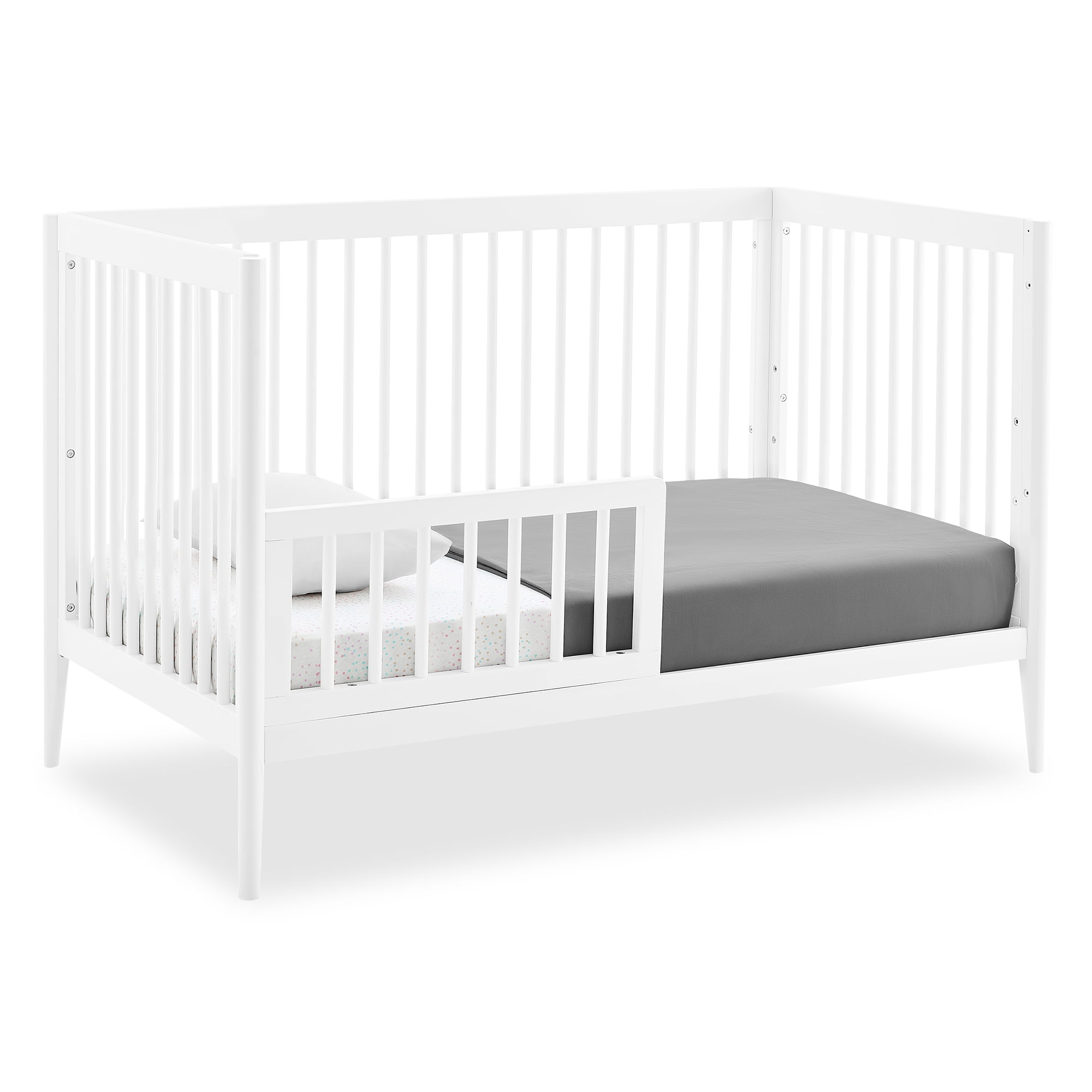 Delta Children Casey 6-in-1 Convertible Baby Crib, Bianca White