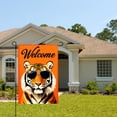 thumbnail image 2 of Amhnf Welcome Tiger With Sunglasses Garden Flag For Home Outdoor Garden Yard Decor 12x18 inch, 2 of 5