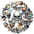 thumbnail image 2 of Cool Skull Stickers Stickers, Waterproof Skull Stickers Sticker for Water Bottle Laptop Phone Cases Planner Skateboard Luggage Helmet Party Favor Decor, Ideal for Adults Teens Teacher Rewards, 2 of 9