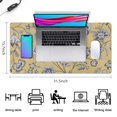 thumbnail image 5 of Long Mouse Pads for Desk,Pioneer Flower Floral Print Pattern Desk Mats on Top Of Desks, Desk Mouse Pad Extra Large with 3mm Non-Slip Base and Stitched Edge for Gaming,Office,Work,Home 31.5"x15.7", 5 of 6