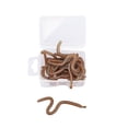 thumbnail image 1 of Fake Earthworm Soft Lures Lifelike Artificial Fishing Baits Silicone Earthworm Set1boxbrown, 1 of 5