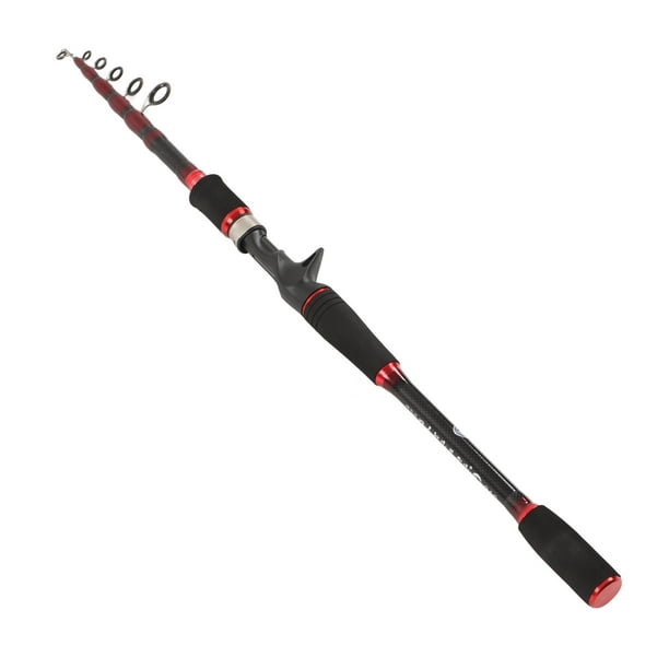 Telescopic Fishing Rod, Casting Fishing Rod Carbon Fiber Strong Anti Slip  Lightweight Sensitive For Freshwater For Trout 2.4m 