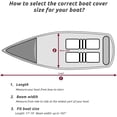 thumbnail image 5 of Boat Cover, 17-19ft Waterproof Trailerable Cover, Heavy Duty 600D Marine Grade Outboard Cover, UV Resistant for Bass Boat, Fits Bayliner V-Hull Tri-Hull Fishing Runabout Boat, Black, 5 of 7