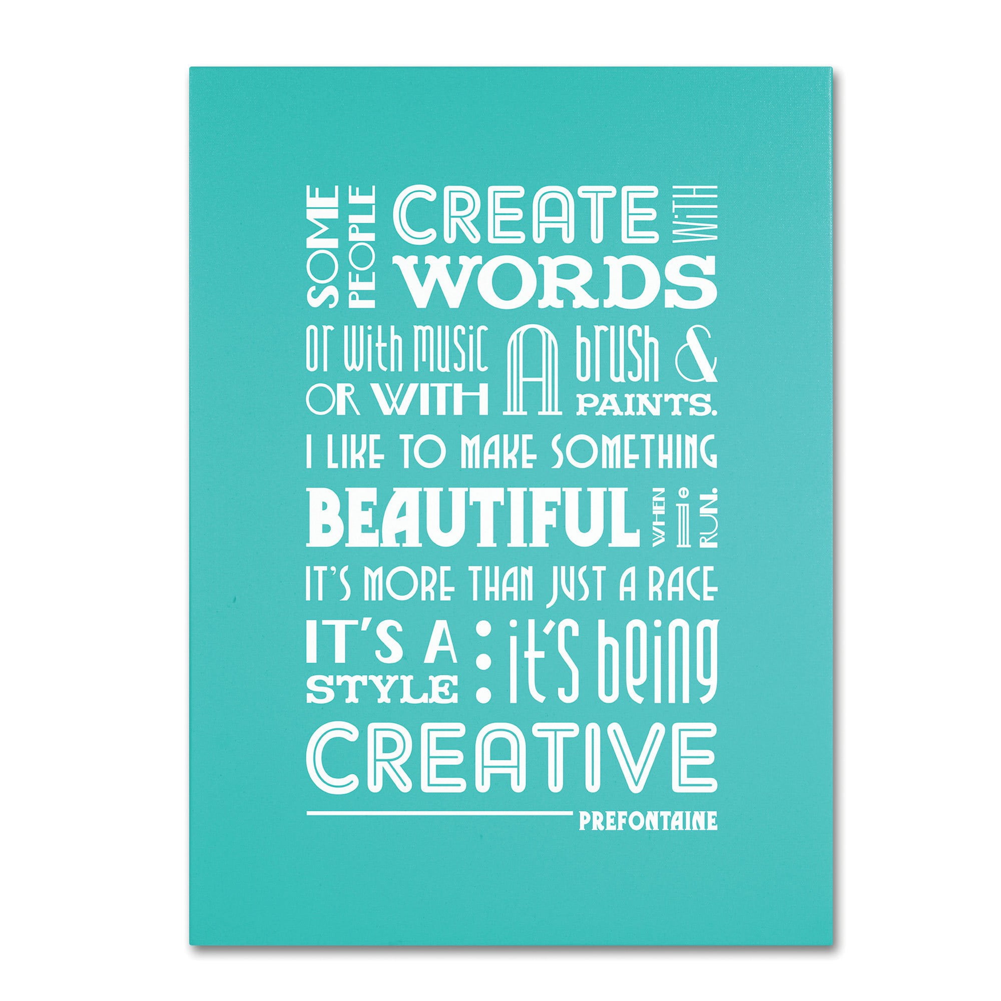Trademark Fine Art "Creative Running I" Canvas Art by Megan Romo