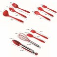thumbnail image 2 of NETSENG Ensemble de Cuisine 10 Pcs en Silicone Antiadhésif (Rouge), 2 of 4