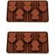 thumbnail image 1 of Molde de silicona para hornear piruletas, molde de chocolate con doble corazón, molde para hornear pasteles de caramelo para galletas, dulces, hielo (2 piezas), 1 of 4