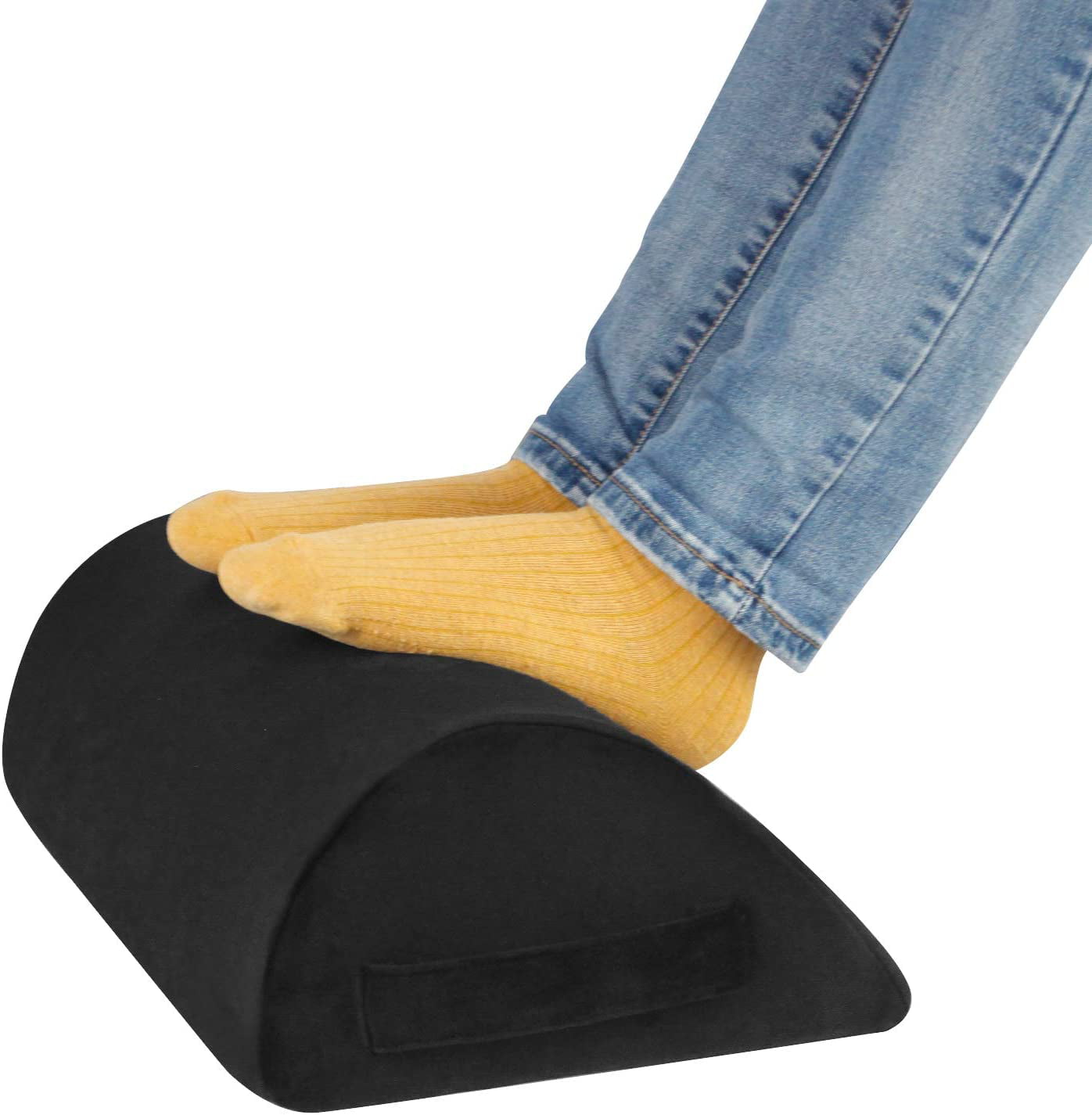 Lomubue Foot Rest Anti-slip Comfortable Zipper Double Layer