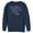 Navy Blue, variant on Men's Fortnite Raven Victory Royale Sweatshirt Charcoal Heather Large