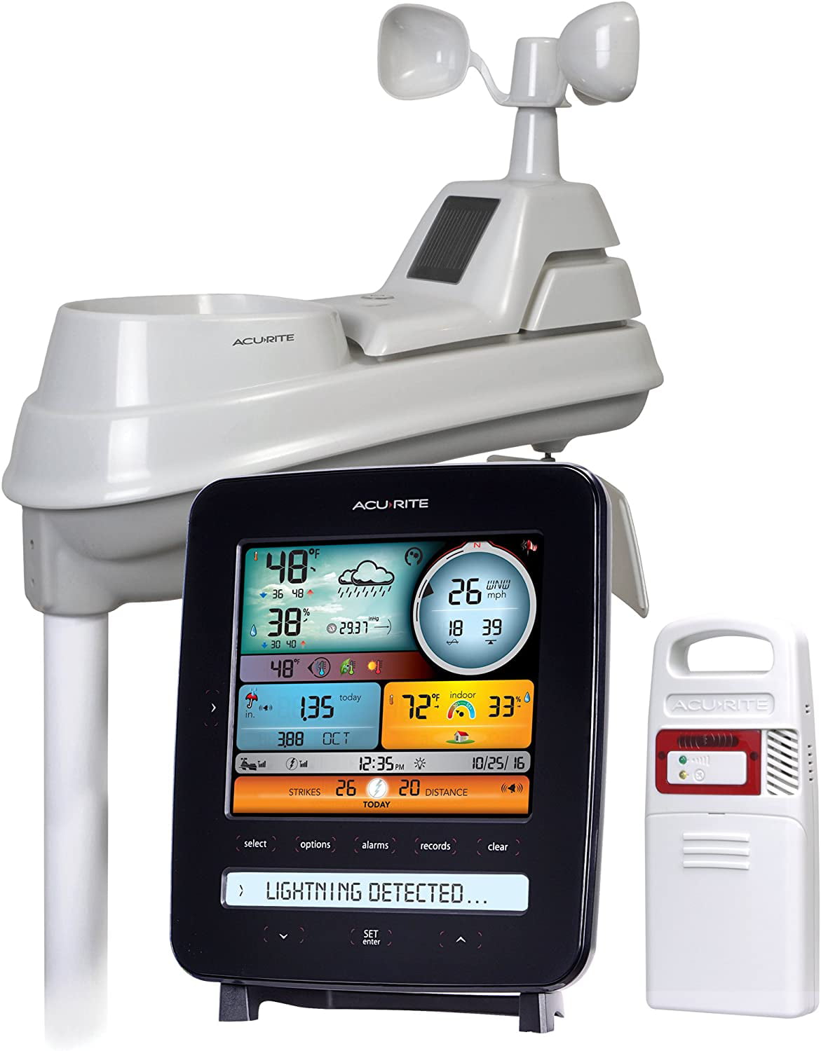 AcuRite Pro Weather Station 5-in-1 Weather Sensor & Lightning Detection 01022M
