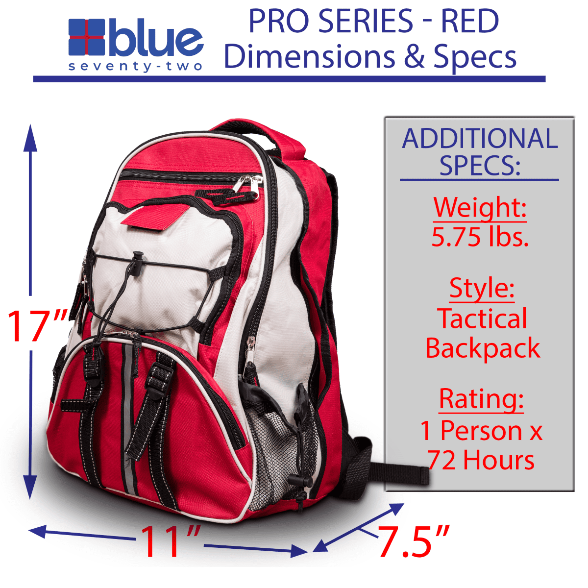 Blue Seventy-Two - Pro Series - Red