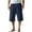 Navy, variant on hotojiny Men's Capri Pants Casual Lightweight 3/4 Baggy Pants Drawstring Elastic Waist Beach Yoga Cropped Trousers with Pockets