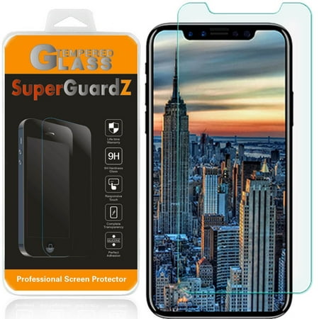 [3-Pack] For iPhone X (iPhone 10 Year Anniversary Edition) - SuperGuardZ Tempered Glass Screen Protector, 9H, Anti-Scratch, Anti-Bubble, Anti-Fingerprint
