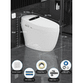 thumbnail image 3 of Vipbear Smart Toilet with Heated Seat and Night Light, Tankless Toilets for Bathroom, Modern One Piece Toilet Standard Comfort Height Toilet with Auto Flush, Auto Open Close Lid/Seat,Slow Close, ADA, 3 of 8