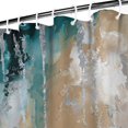 thumbnail image 4 of Ensemble de Rideau de Douche avec Doublure à Boutons-Pression, Galerie d'Art Bleu Marine Vert (3) Rideaux de Douche Doublure de Douche Réutilisable, Doublure de Rideaux en Polyester Neutre Esthétique, 72x72 Pouces, 4 of 4
