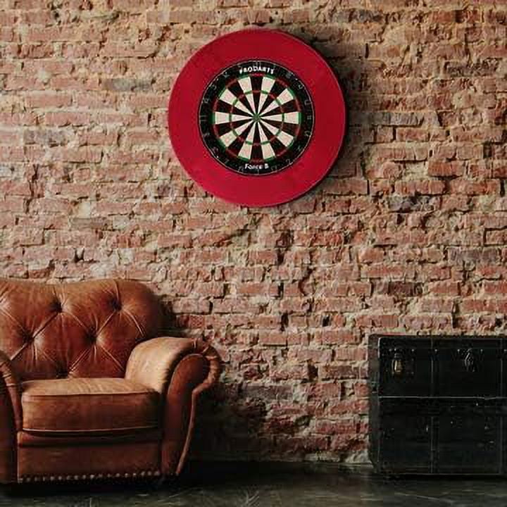 ProDarts Dart Surround for All Brands – dartboards – Darts Collection – red Ring Stable Border – Wall Protection for The Dartboard Without Additional mounting – Professional Look