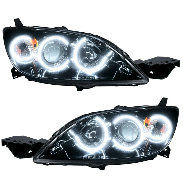 For 20042009 Mazda 3 SMD Headlights Hatchback Halogen Style Oracle