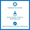 thumbnail image 2 of TriNova Granite Cleaner & Polish Gallon Refill for Daily Use - Made in USA, Enhances Shine, Streak-less - for Counter-tops, Marble, Stone, Bathroom Tile Kitchen, & Islands, 2 of 5