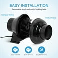 thumbnail image 6 of iPower 4 Inch 230 CFM Inline Duct Ventilation Fan with Speed Controller, Quiet Vent Blower for Hydroponics Grow Tent, Greenhouse Air Circulation, Black, 6 of 7