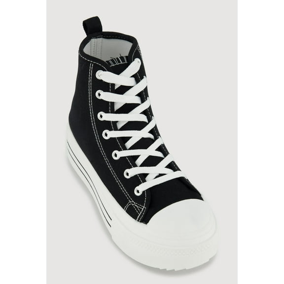 Women's Lace Up High Top Platform Sneakers