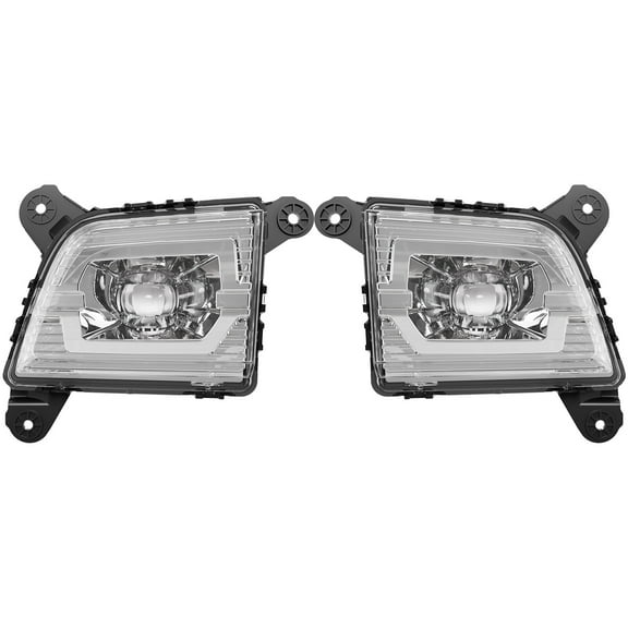 WaiRitoday Fit For 2019-2022 Chevy Silverado 1500 Generation LED Fog Lights Lamp Clear New