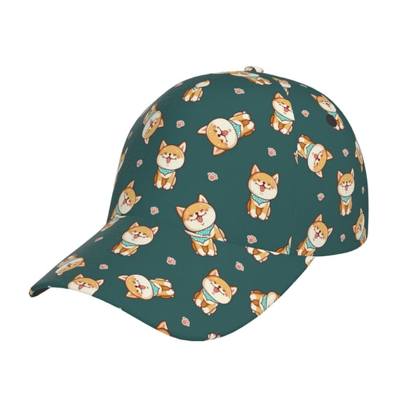 Haiem Cute Shiba Baseball Cap Dad Hat Cotton Soft Adjustable Fashion Hats for Men Women Unisex Style Headwear