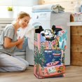 thumbnail image 5 of Yayeee Freestanding Laundry Hamper with Handle Collapsible Large Storage Basket for Clothes, Green Window, 5 of 7