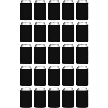 

Bulk Can Coolers (50-Pack) Blank Foam Sleeves Plain Soft Insulated Blanks for Soda Beer Water Bottles HTV Vinyl Proje
