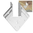 thumbnail image 1 of AOKLIT 50 Pack Hurricane Ties, 18-Gauge Heavy Duty Joist Hangers, Galvanized Rafter Hurricane Clips, Rafter Brackets Fit 2X Truss, 1 of 7