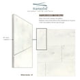 thumbnail image 5 of Transolid SWK603660-47 SaraMar 36-in X 60-in X 60-in Glue to Wall 3-Piece Tub Wall Kit, White Venito, 5 of 6
