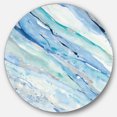 thumbnail image 1 of Designart 'Blue Silver Spring I' Art Mural Rond en Métal Style Ferme - Disque de 36, 1 of 5