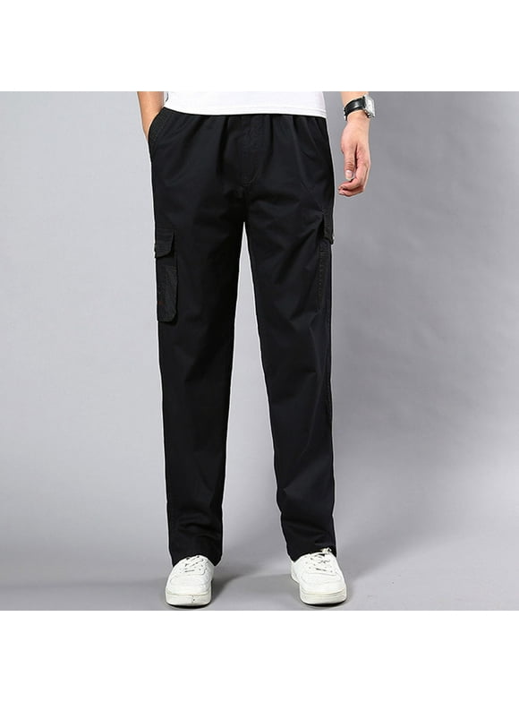 Mens Elastic Waist Pants Big And Tall