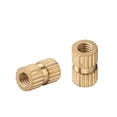 thumbnail image 5 of Wekity Knurled Insert Nuts, Female Thread Brass Embedment Nut M3x8mm H x 5mm OD Heat Set Insert Nut for Printing 3D Printer and More Projects 100Pcs-0621, 5 of 5