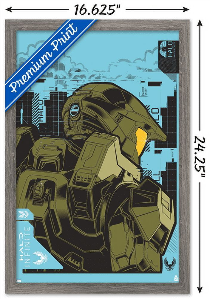 Halo Infinite - Icon Wall Poster, 14.725" x 22.375", Framed