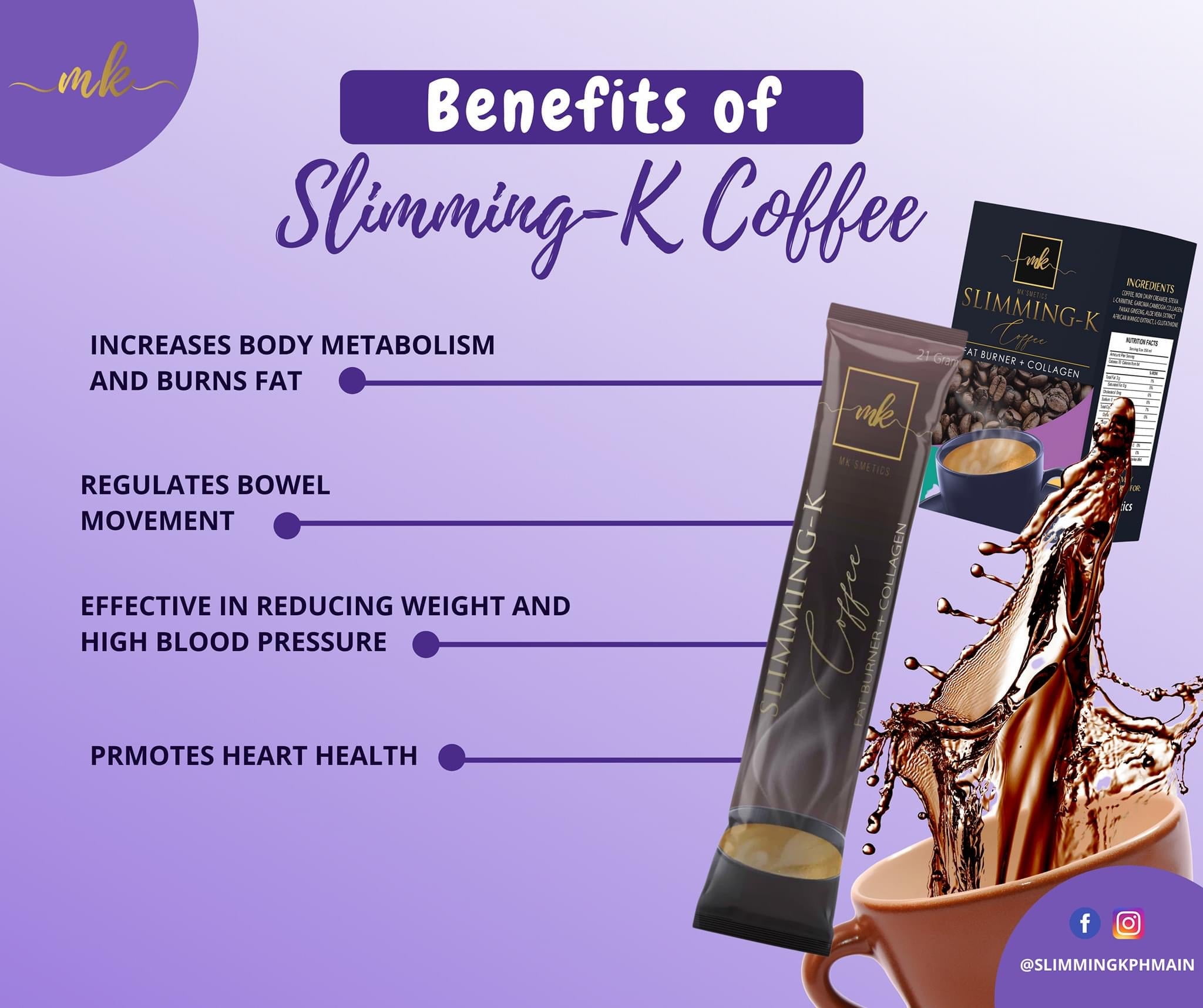 MK Slimming-K Coffee Fat Burner + Collagen, 10 Sachets - Walmart.com
