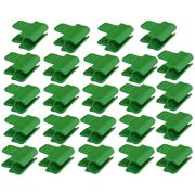 24 Pcs Garden Clips Pipe Clamps, Shed Film Accessories Outer Diameter 16mm Plant Stakes, Plastic Film Clips for Greenhouse Net and Support