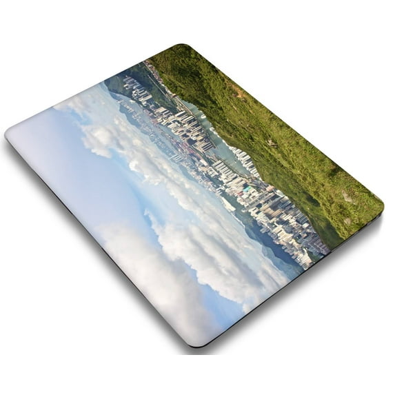 KSK KAISHEK Hard Shell Only for Newest MacBook Air 13 inch with Retina Display and Touch ID USB Type-C + Black Keyboard Cover Model: A2337 m1 A2179 A1932 (Sky Series 0385)