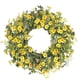 thumbnail image 1 of Bewildely de primavera artificial ABS para puerta de entrada. Coronas de flores silvestres brillantes y alegres para puerta de entrada. Decoración A 40cm, 1 of 6