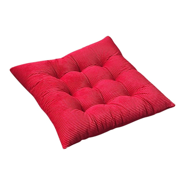 Outdoor Chair Cushions with Back Corduroy Strap Chair Cushion Cushion Solid Color Chair Cushion Strip Velvet Comfortable Fart Cushion Outdoor Rocking Chair Cushions