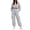 Gray, variant on Women's 2 Piece Tracksuit Set Crewneck Cropped Long Sleeve Top High Waist Cargo Jogger Pants Elastic Waist Side Pockets Relaxed Comfortable Outfit for Workout Casual Daily Wear Pink_#47 M
