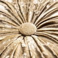 thumbnail image 5 of Phantoscope Crushed Velvet Pleated Round Pumpkin Floor Pillow Series Decorative Throw Pillow, 16" x 16" Round, Light Brown, 1 Pack, 5 of 6